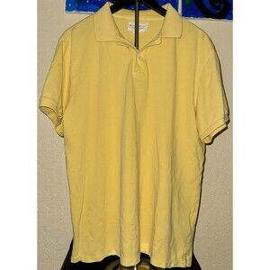 Denim & Supply Ralph Lauren Yellow Polo Shirt Mens Size XL Short Sleeve Cotton